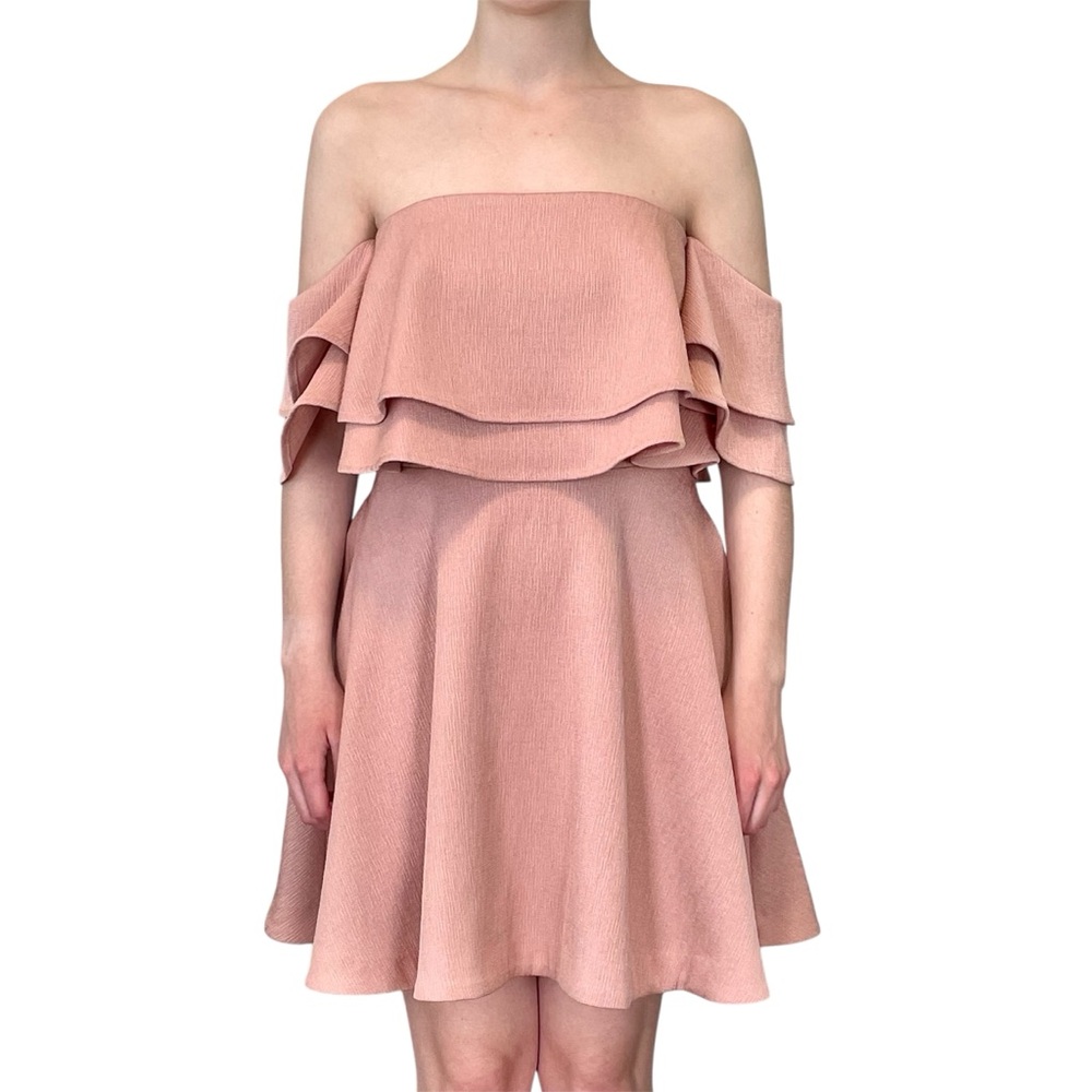 Keepsake The Label Size Small Serenity Off‎ The Shoulder Ruffle Dress Cocktail